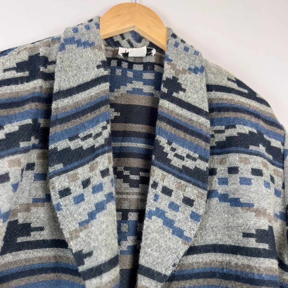 VTG! BANJO DALLAS TEXAS Southwestern Aztec Navajo Style Cropped Jacket Womens L - Picture 11 of 13